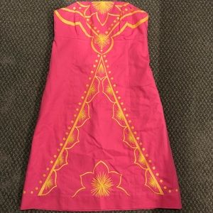 SOLD Lily Pulitzer Strapless Summer Dress
